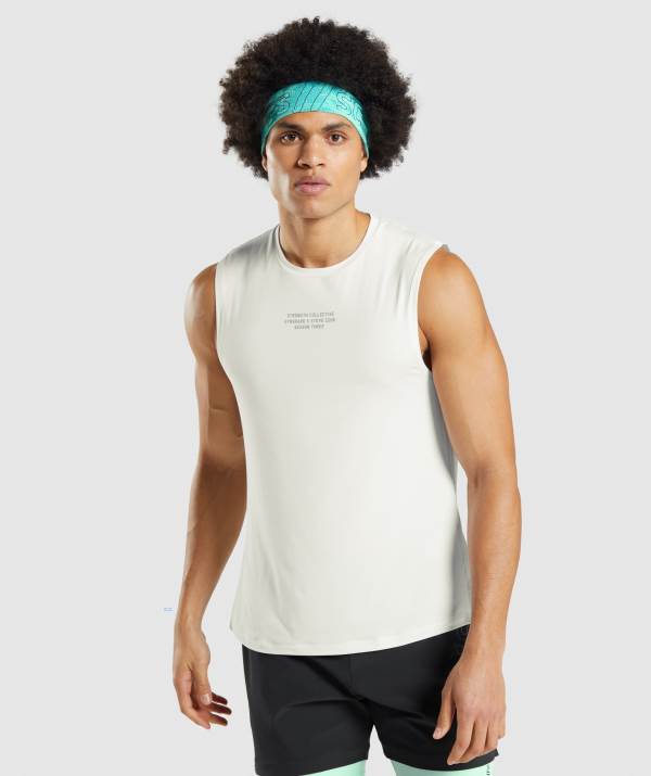Panske Tielko Gymshark Steve Cook Biele | MX8541906